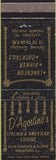 Matchbook Cover - D'Agosinto's Italian Food Rockford IL