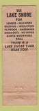 Matchbook Cover - Lake Shore Lumber Coal Conneaut OH WEAR
