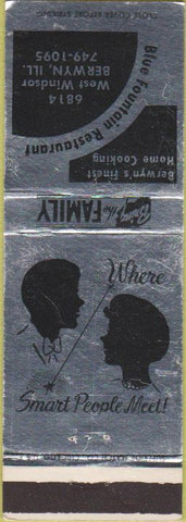 Matchbook Cover - Blue Fountain Restaurant Berwyn IL