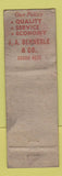 Matchbook Cover - JA Dennerle Coke Coal Cleveland OH WORN