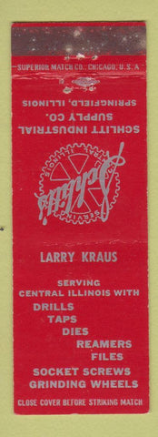 Matchbook Cover - Schlitt's Industrial Supply Springfield IL