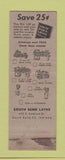 Matchbook Cover - South Bend Tools IN Lathe #1