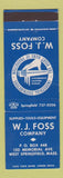 Matchbook Cover - WJ Foss Tools Equipment West Springfield MA