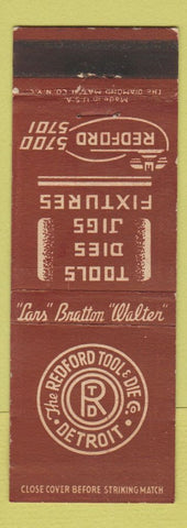 Matchbook Cover - Redford Tool and Die Detroit MI dies jigs