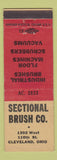 Matchbook Cover - Sectional Brush Cleveland OH floor machines vacuums
