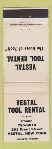 Matchbook Cover - Vestal Tool Rental Vestal NY WEAR