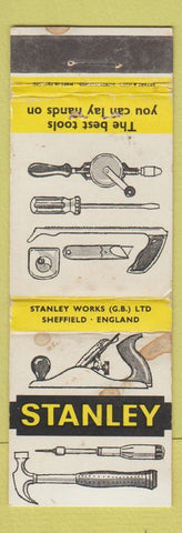Matchbook Cover - Stanley Tools UK England Sheffield WORN