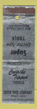 Matchbook Cover - Carbide Tipped Tools Super Tool Detroit MI WEAR