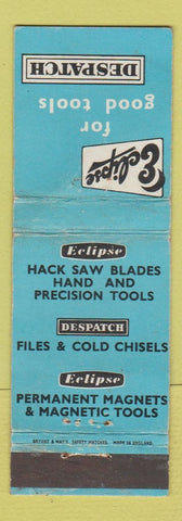 Matchbook Cover - Eclipse Hack Saw Blades Bryant May UK WEAR