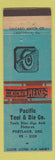 Matchbook Cover - Pacific Tool and Die Portland OR