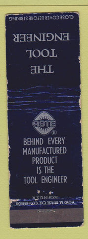 Matchbook Cover - The Tool Engineer ASTE WORN