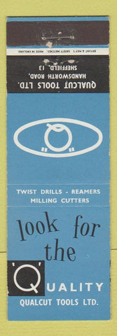 Matchbook Cover - Qualcut Tools Sheffield UK Bryant May
