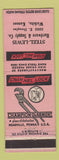 Matchbook Cover - Channel Lock Tools Steel Lewis Hardware Wichita KS