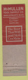 Matchbook Cover - McMullen Tools Detroit MI