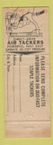 Matchbook Cover - SJ Bina Duo Fast Tackers Grand Forks ND WEAR
