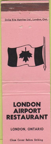 Matchbook Cover - London Airport Restaurant London ON