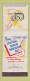 Matchbook Cover - Central Screw Products Detroit MI
