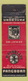 Matchbook Cover - Pangborn Black Cleaning Hagerstown MD WEAR