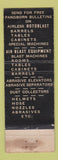 Matchbook Cover - Pangborn Black Cleaning Hagerstown MD WEAR