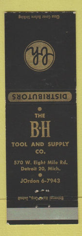Matchbook Cover - BH Tool and Supply Detroit MI