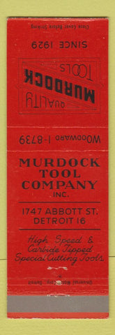 Matchbook Cover - Murdock Tool Company Detroit MI