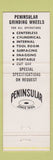 Matchbook Cover - Peninsular Gridning Wheels Pittsburgh PA