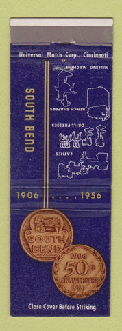 Matchbook Cover - South Bend Tools IN 1956 Lathes