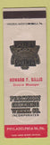 Matchbook Cover - Precision Grinding Wheel Company Philadelphia PA