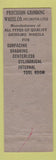 Matchbook Cover - Precision Grinding Wheel Company Philadelphia PA