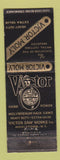 Matchbook Cover - Victory Moly Metal Cutting Tools Middletown NY WORN
