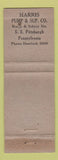Matchbook Cover - Victory Moly Metal Cutting Tools Middletown NY WORN