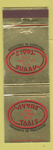Matchbook Cover - Moore Tools 1974 Bridgeport CT