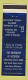 Matchbook Cover - University of Michigan Employees Credit Union Ann Arbor MI