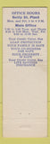 Matchbook Cover - Continental Muskegon Employees Credit Union MI