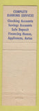 Matchbook Cover - The Bank of Albion MI
