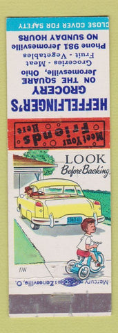Matchbook Cover - Heffelfinger's Grocery Jeromesville OH