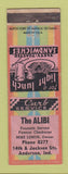 Matchbook Cover - The Alibi Fountain Service Anderson IN WEAR