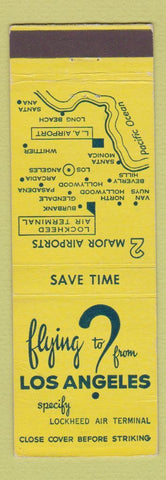 Matchbook Cover - Lockheed Air Terminal Los Angeles CA