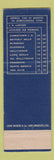 Matchbook Cover - Lockheed Air Terminal Los Angeles CA
