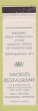 Matchbook Cover - Smokies Restaurant Gatlinburg TN