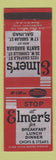 Matchbook Cover - Elmer's Restaurant Salinas CA Santa Barbara