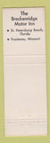 Matchbook Cover - Breckenridge Motor Inn St Petersburg Beach FL Frontenac MO
