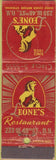 Matchbook Cover - Leone's New York City CREASE