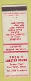 Matchbook Cover - Fogg's Lobster Pound Pine Point ME