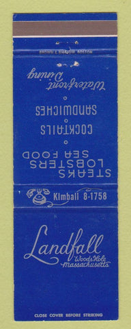 Matchbook Cover - Landfall Restaurant Woods Hole MA