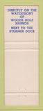 Matchbook Cover - Landfall Restaurant Woods Hole MA