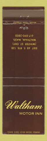 Matchbook Cover - Waltham Motor Inn MA