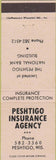 Matchbook Cover - Peshtigo Insurance WI