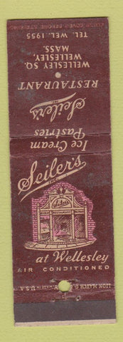 Matchbook Cover - Seiler's Restaurant Wellesley MA WEAR