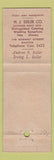 Matchbook Cover - Seiler's Restaurant Wellesley MA WEAR